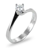 Ringe Guerretta Gioielli Dame Solitario Diamante in Weißgold Diamante 0.15 Ct GUERR04 - GUERR04